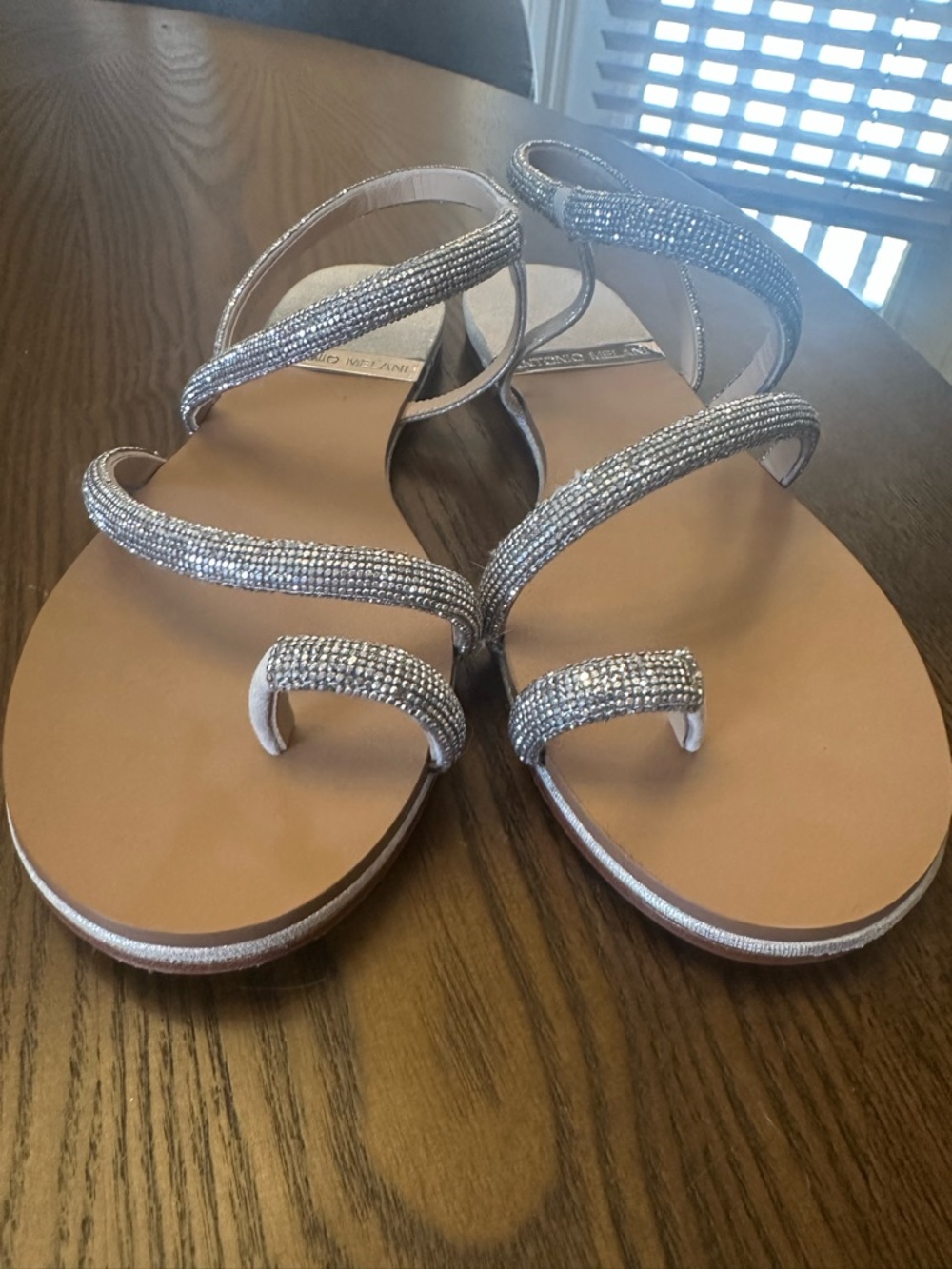 ANTONIO MELANI rhinestone sandals
